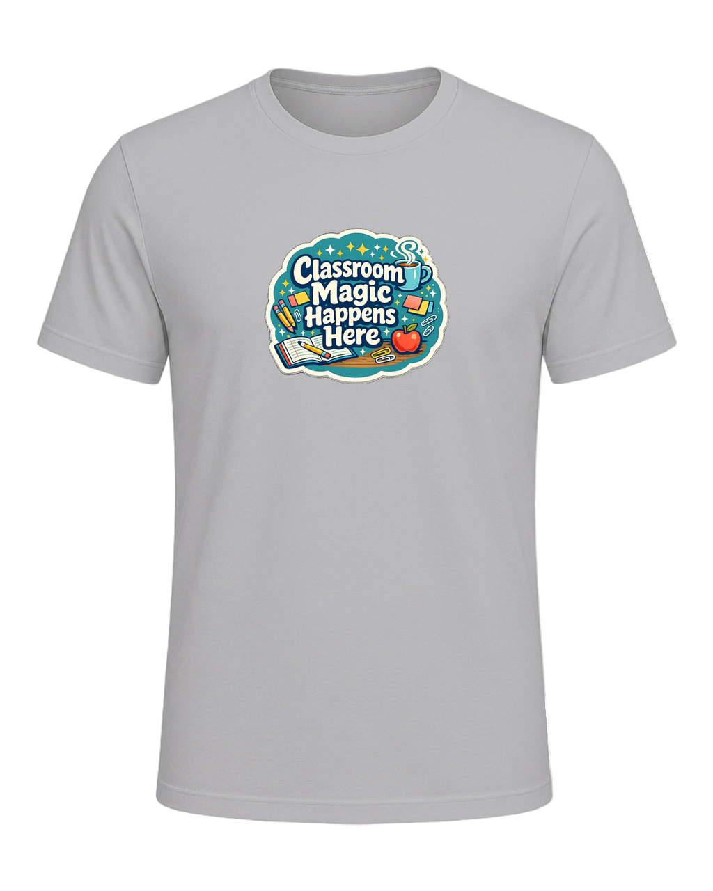 Classroom Magic Happens Here Tee — Athletic Heather