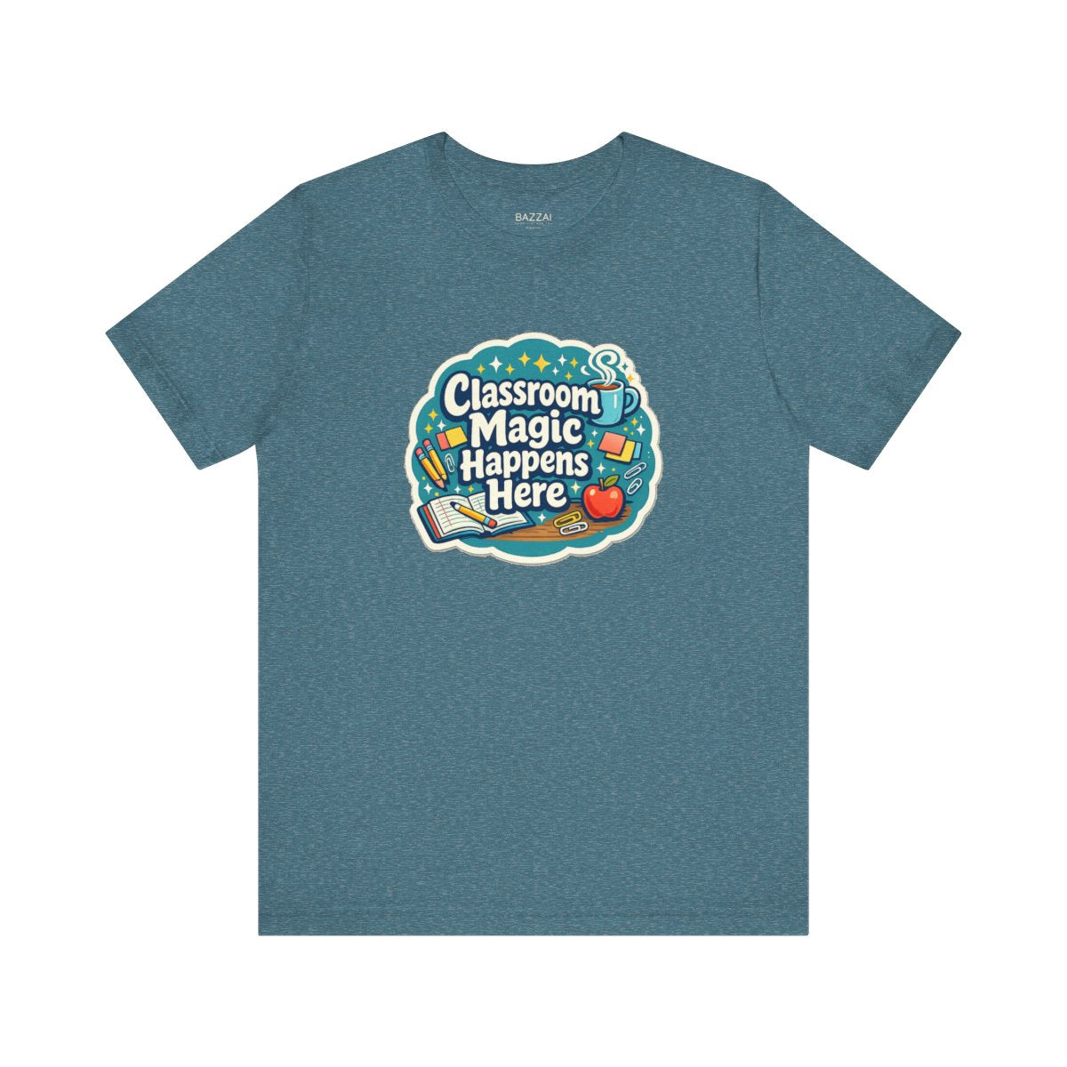 Elementary Teacher T-Shirt — Classroom Magic Happens Here — t-shirt design by June