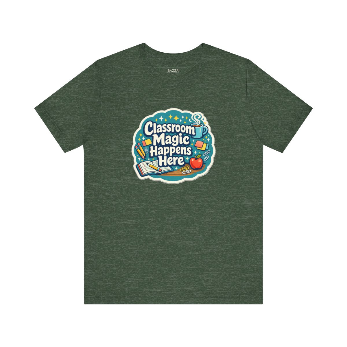 Elementary Teacher T-Shirt — Classroom Magic Happens Here — t-shirt design by June