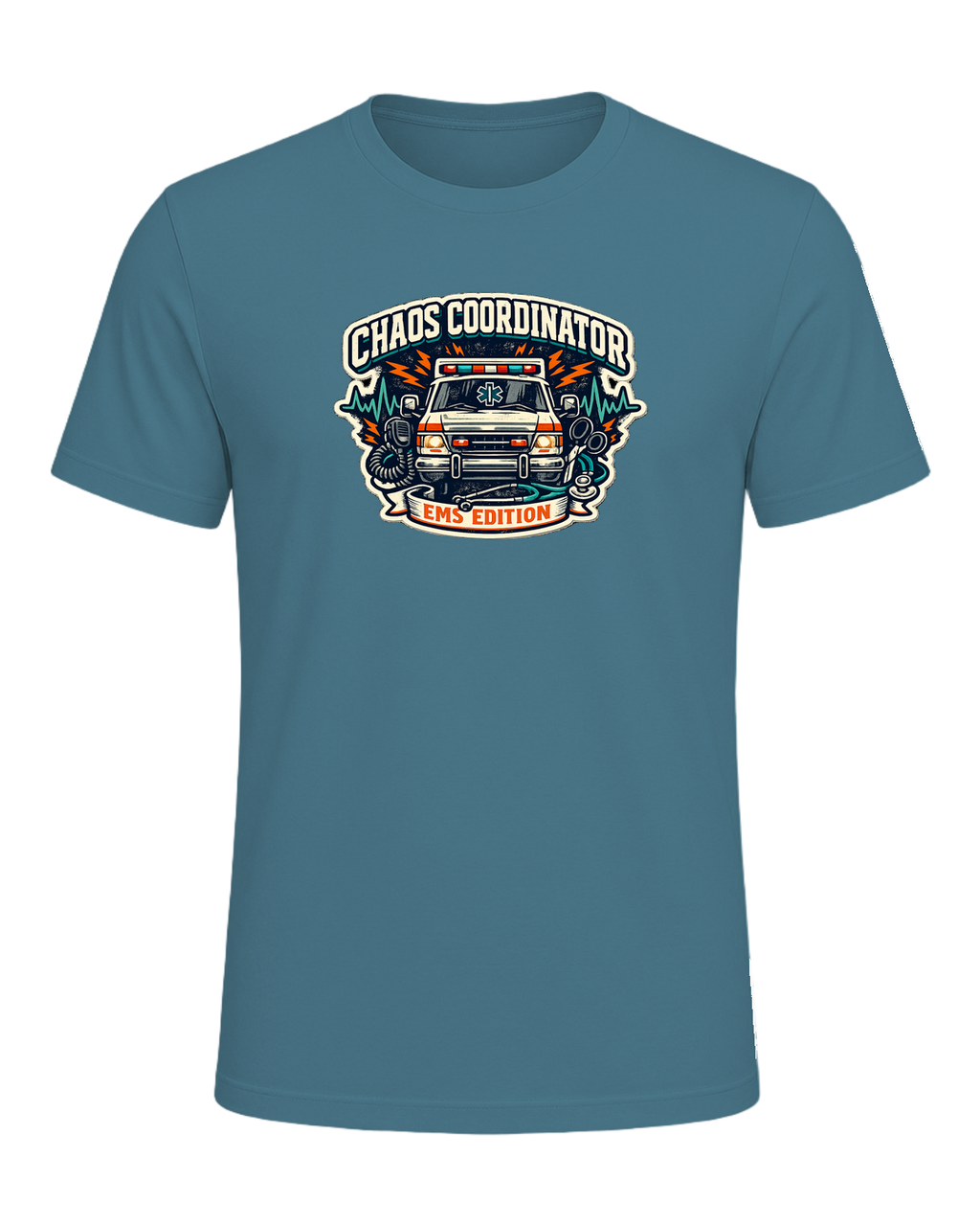 Chaos Coordinator Ems Edition Tee — Heather Deep Teal