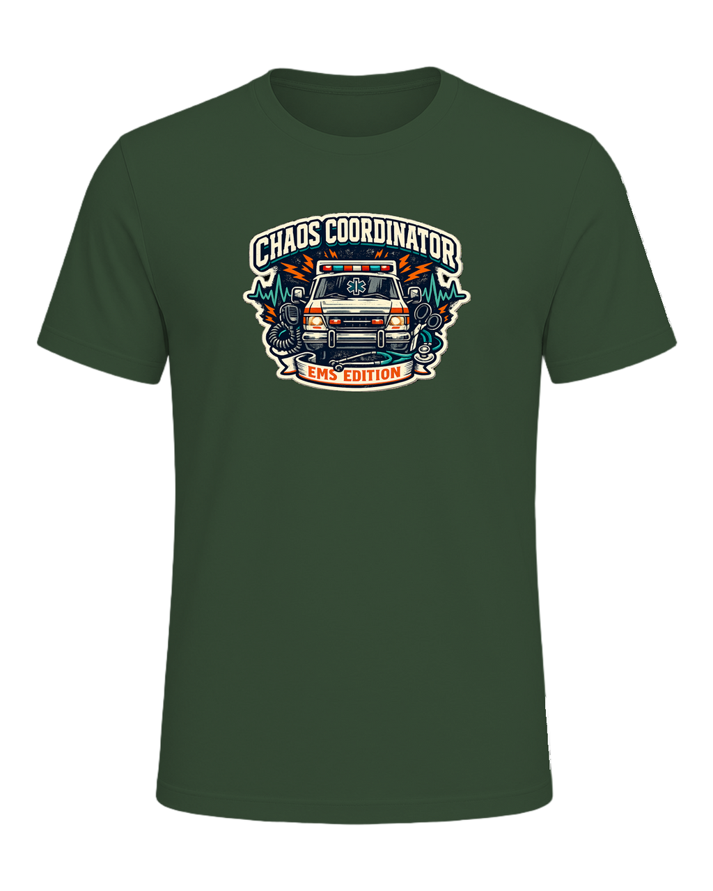 Chaos Coordinator Ems Edition Tee — Heather Forest