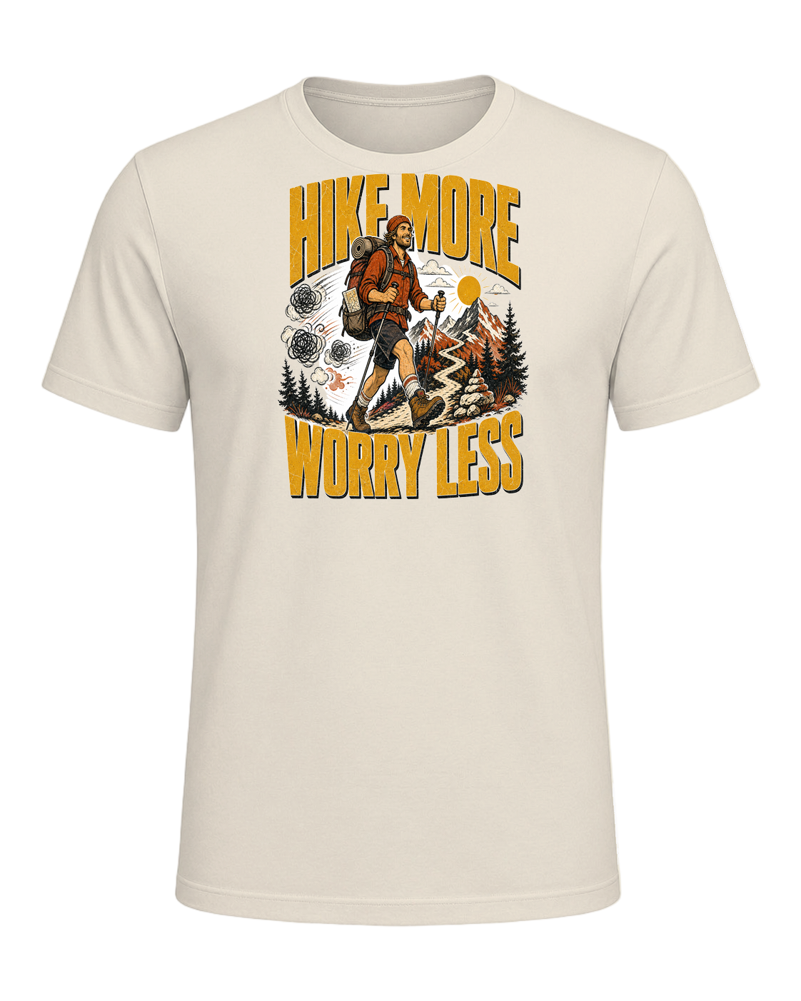 HIKE MORE WORRY LESS — Heather Prism Natural