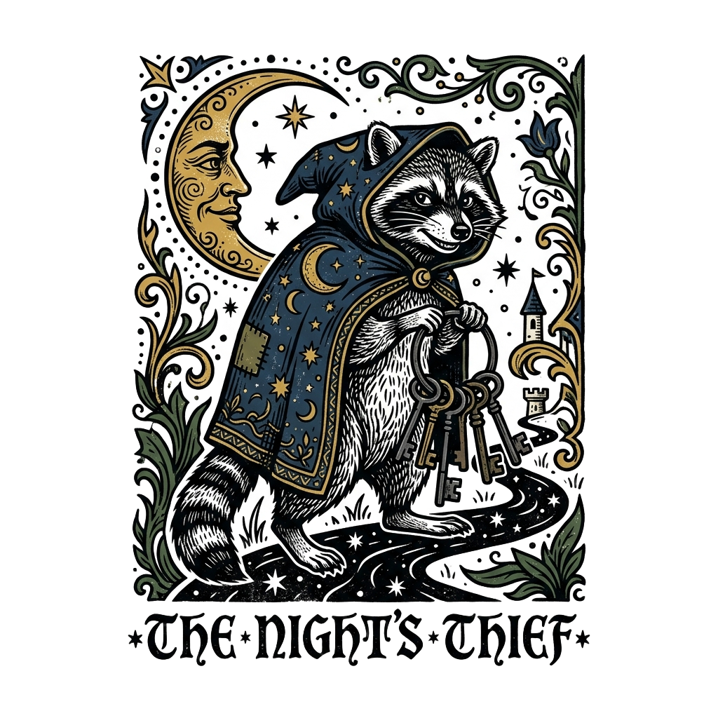 Raccoon Wizard Energy