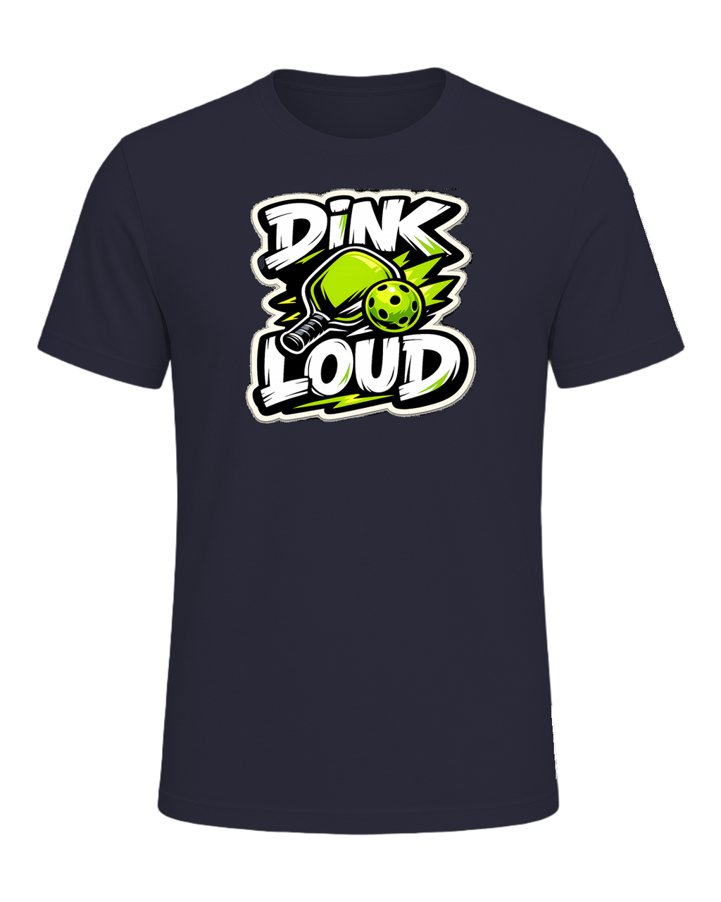 Dink Loud Tee — Heather Navy
