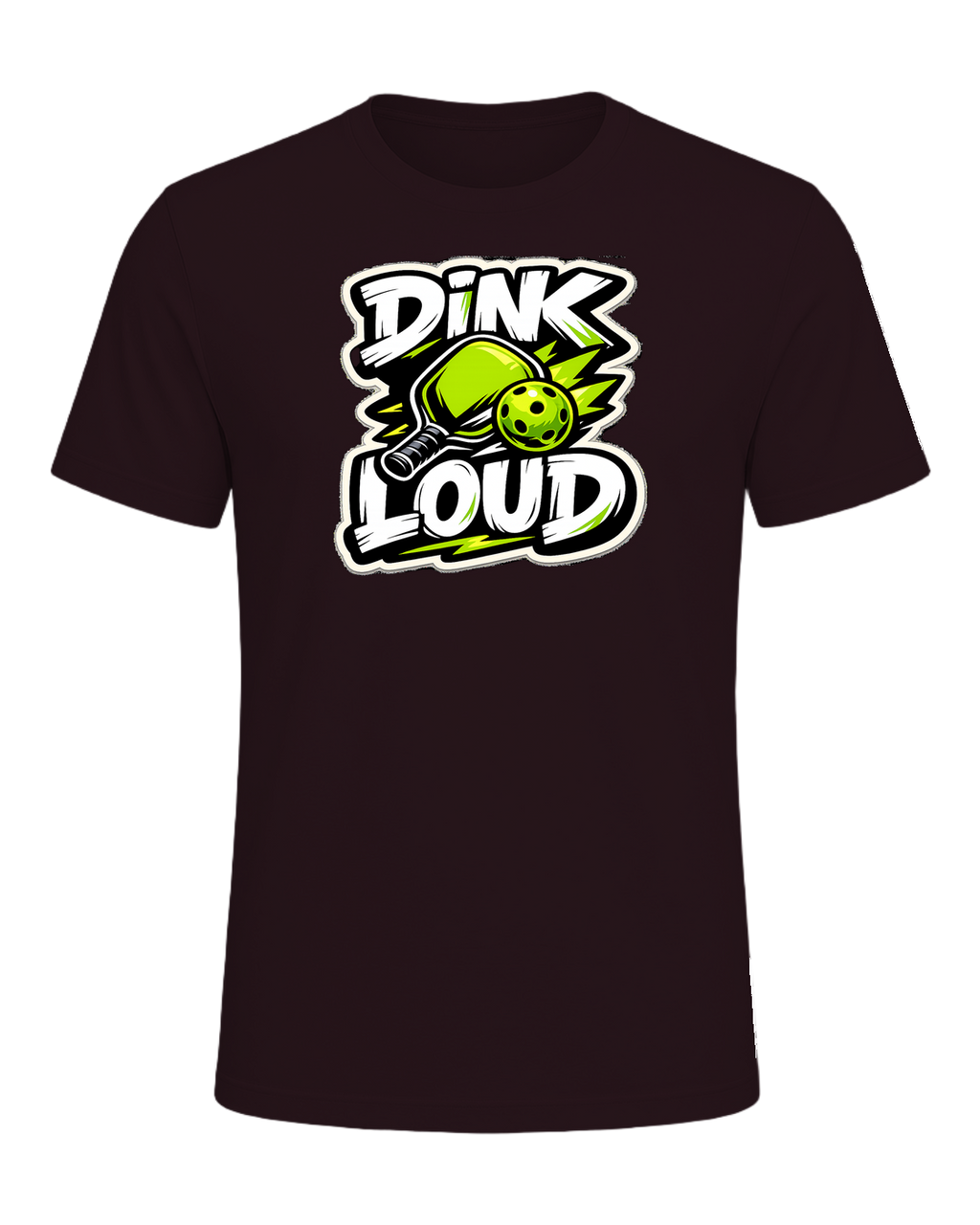 Dink Loud Tee — Oxblood Black