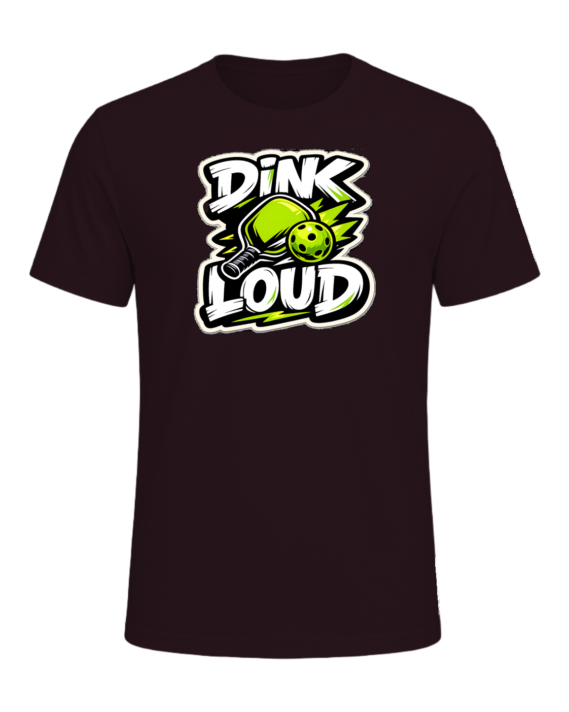 Dink Loud Tee — Oxblood Black