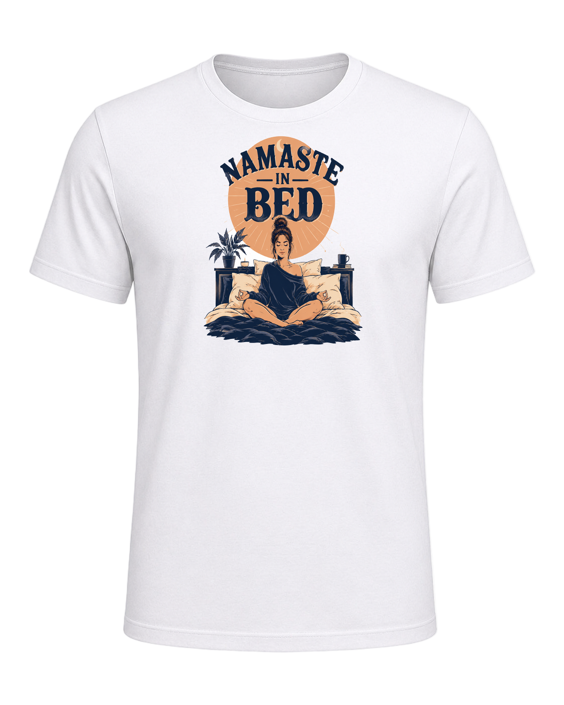 NAMASTE IN BED — White