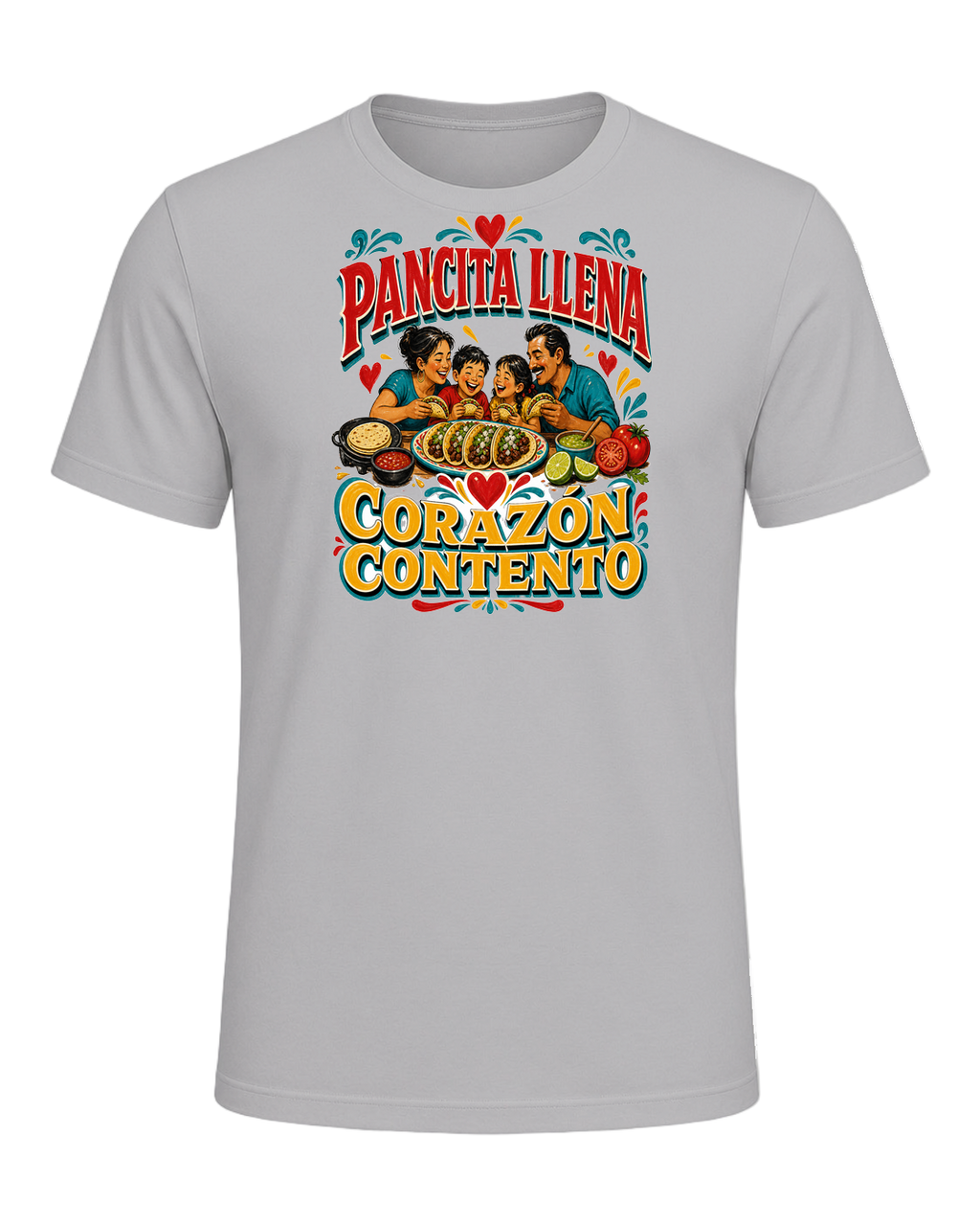 PANCITA LLENA CORAZÓN CONTENTO — Athletic Heather