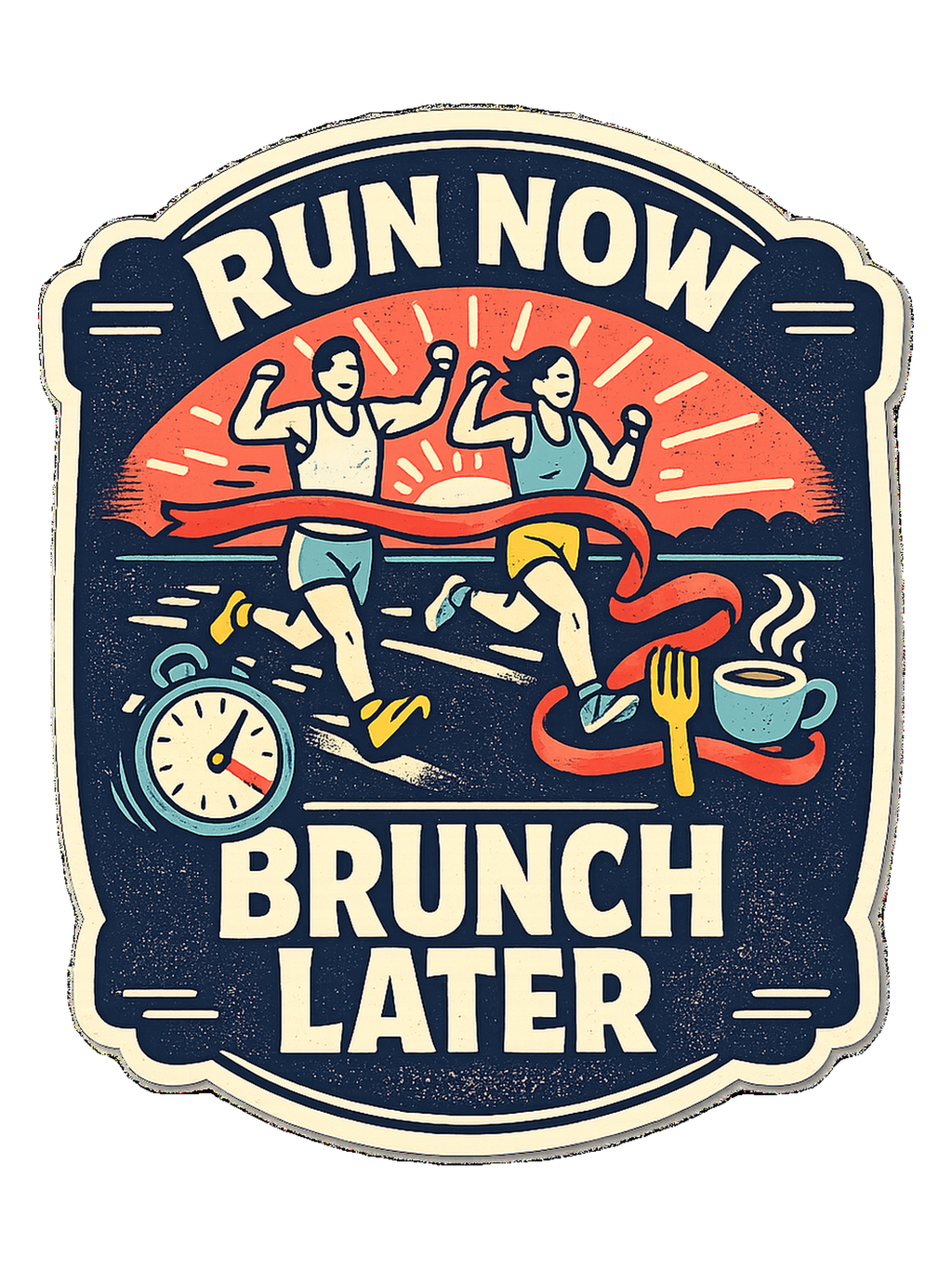 Run Now Brunch Later Tee