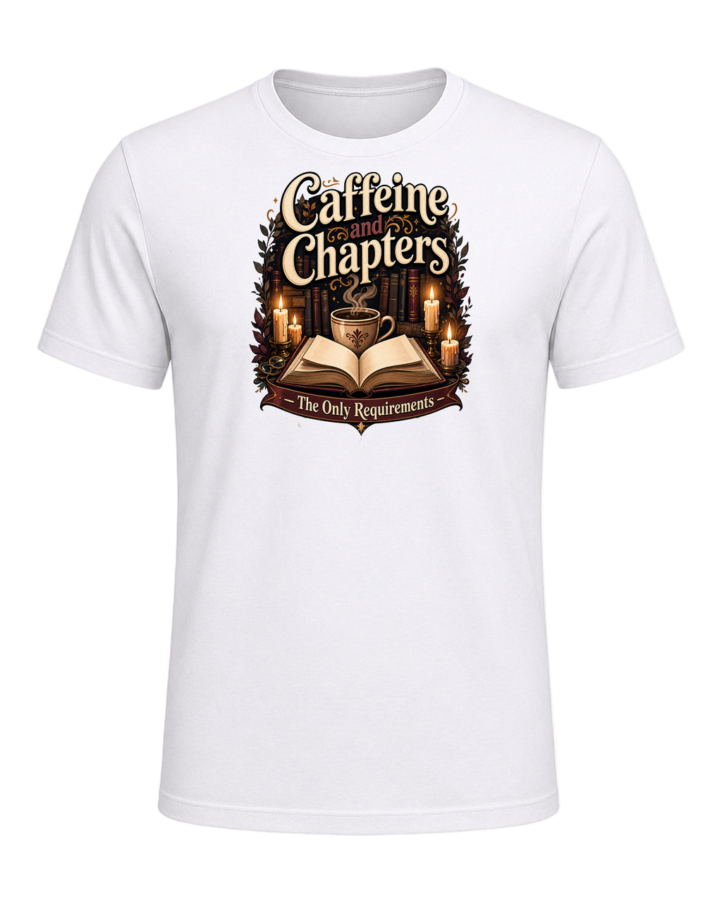 Books & Coffee — White