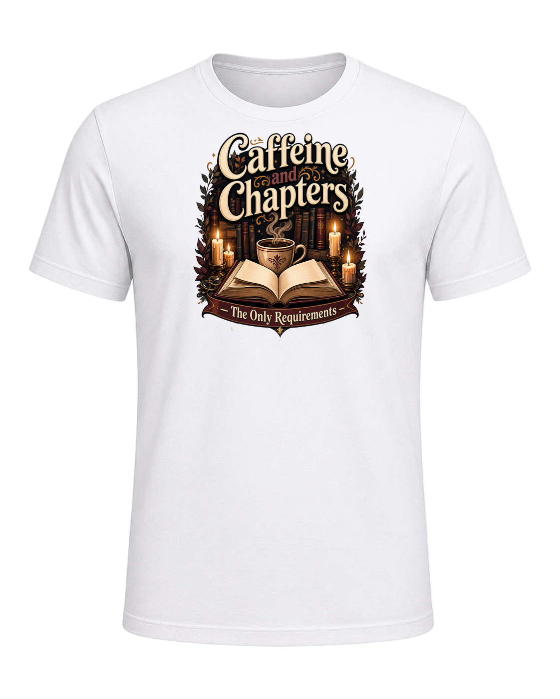 Books & Coffee — White