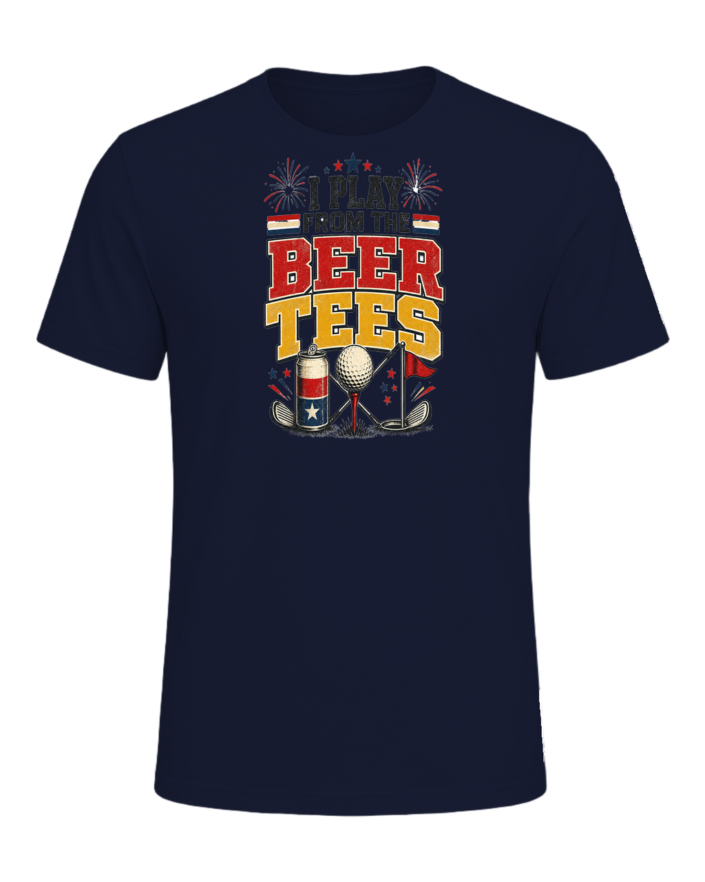 I PLAY FROM THE BEER TEES — Navy