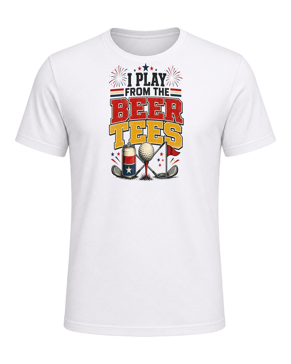 I PLAY FROM THE BEER TEES — White