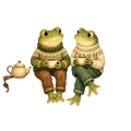Cozy Frog Friends