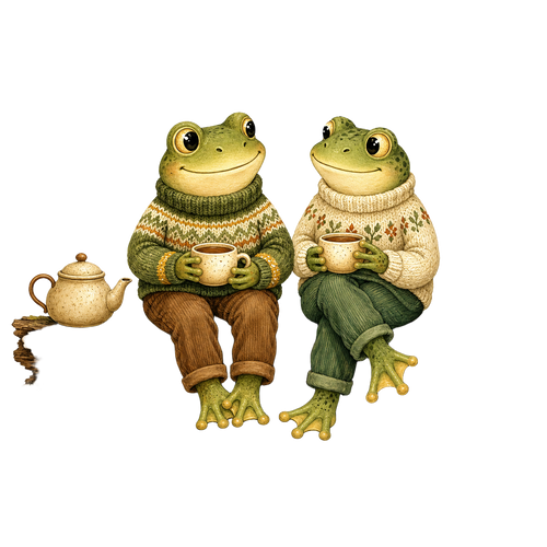 Cozy Frog Friends