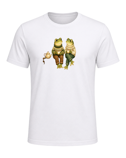 Cozy Frog Friends — White