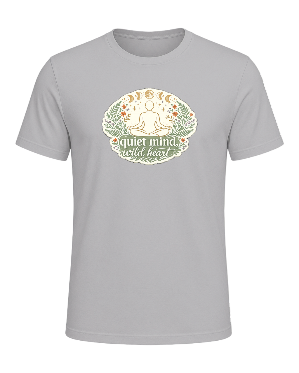 Quiet Mind, Wild Heart Tee — Athletic Heather