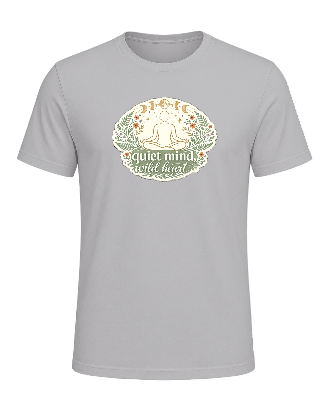 Quiet Mind, Wild Heart Tee — Athletic Heather