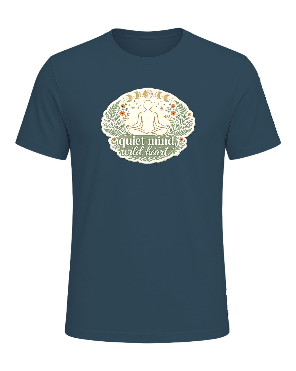 Quiet Mind, Wild Heart Tee — Deep Teal