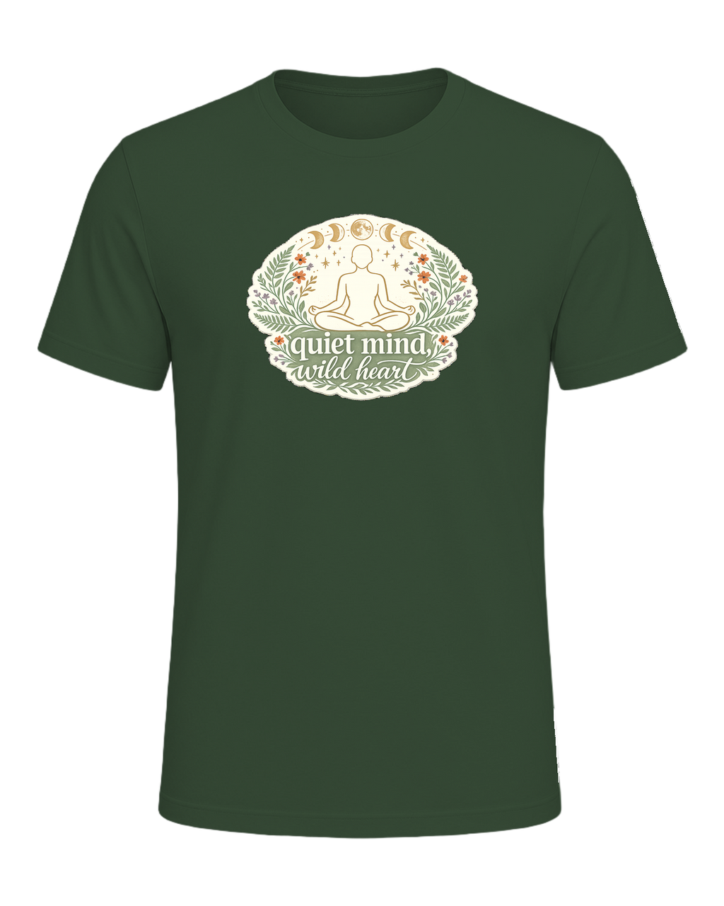 Quiet Mind, Wild Heart Tee — Heather Forest