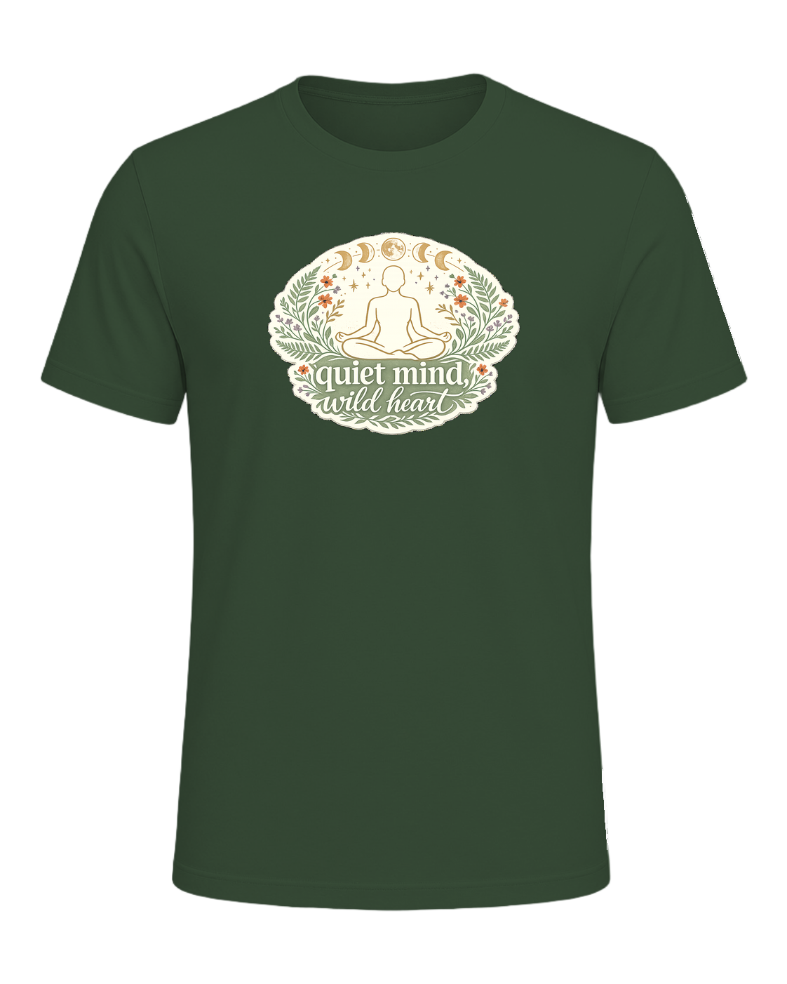Quiet Mind, Wild Heart Tee — Heather Forest