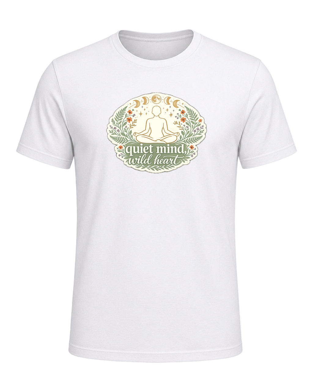 Quiet Mind, Wild Heart Tee — White