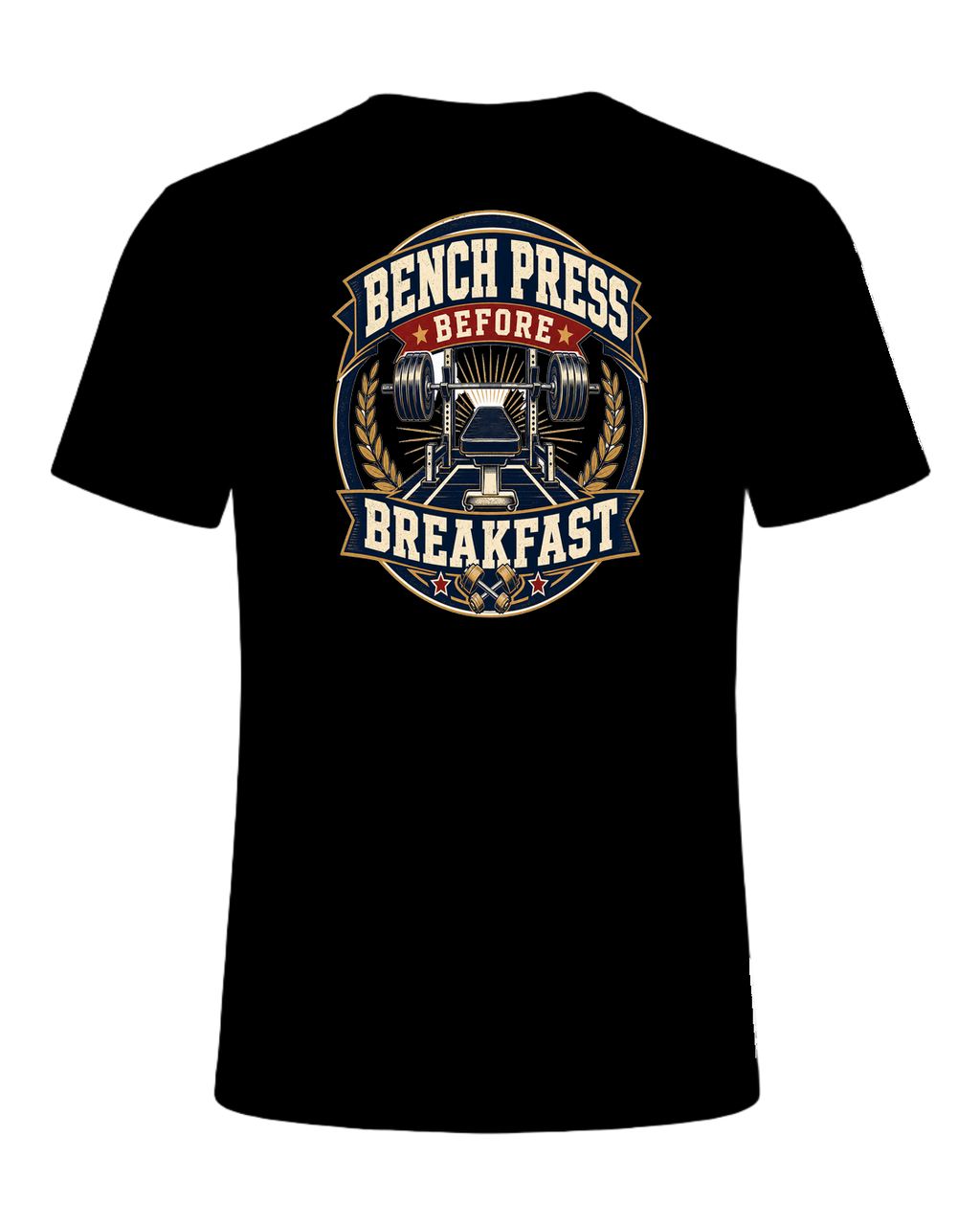 BENCH PRESS BEFORE BREAKFAST — Black