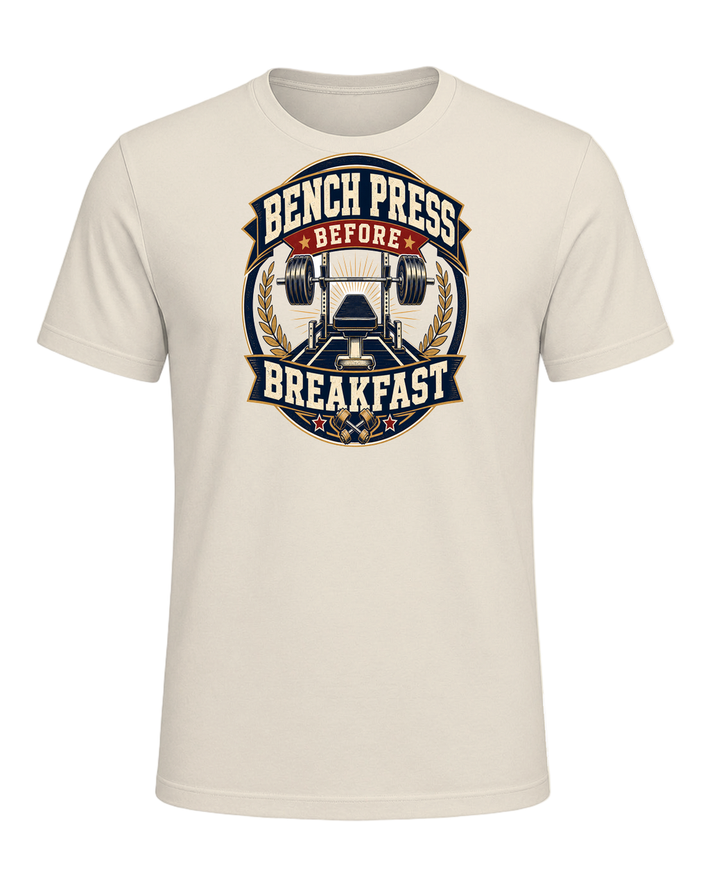 BENCH PRESS BEFORE BREAKFAST — Heather Prism Natural