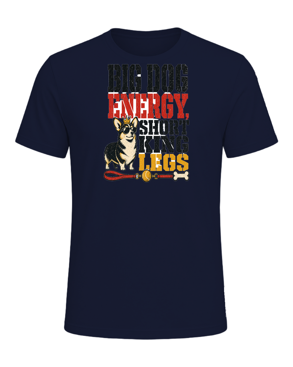 BIG DOG ENERGY, SHORT KING LEGS — Navy