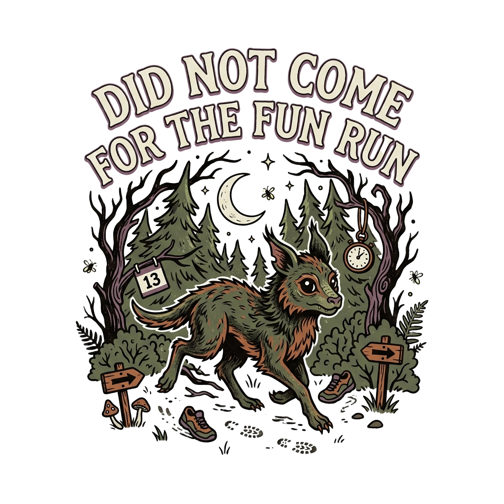 DID NOT COME FOR THE FUN RUN