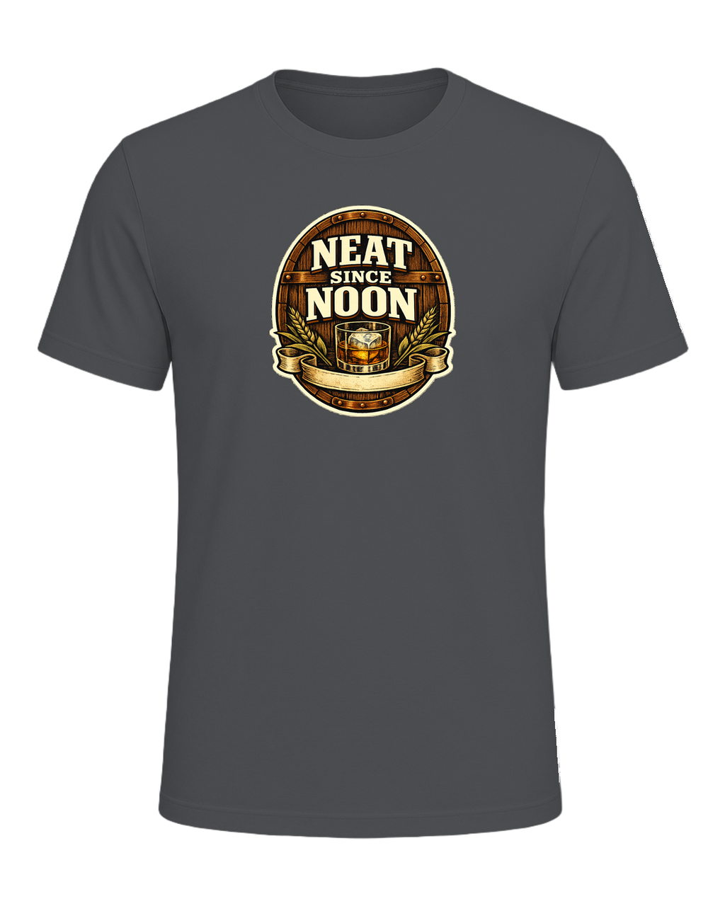 Neat Since Noon Tee — Asphalt