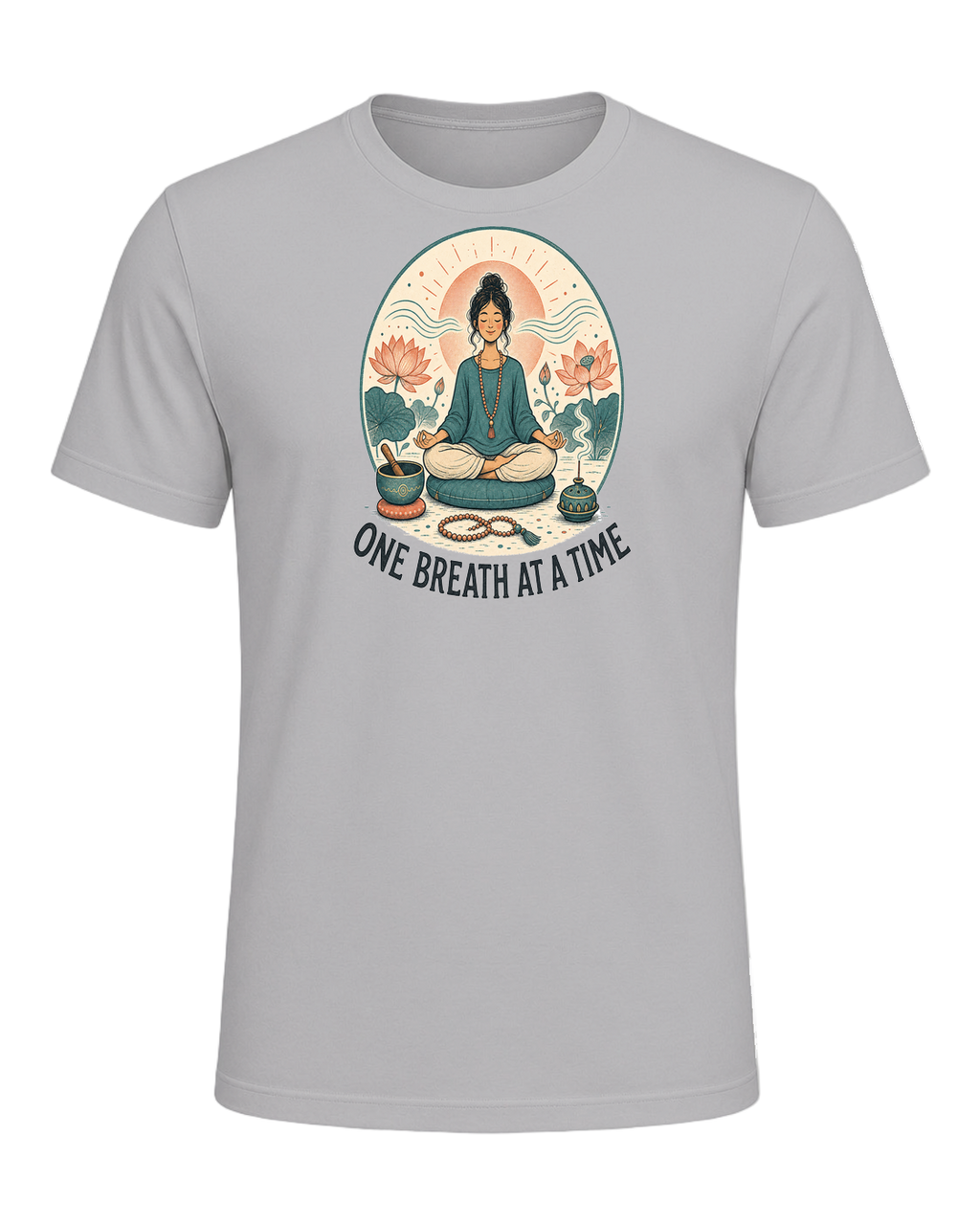 ONE BREATH AT A TIME — Athletic Heather