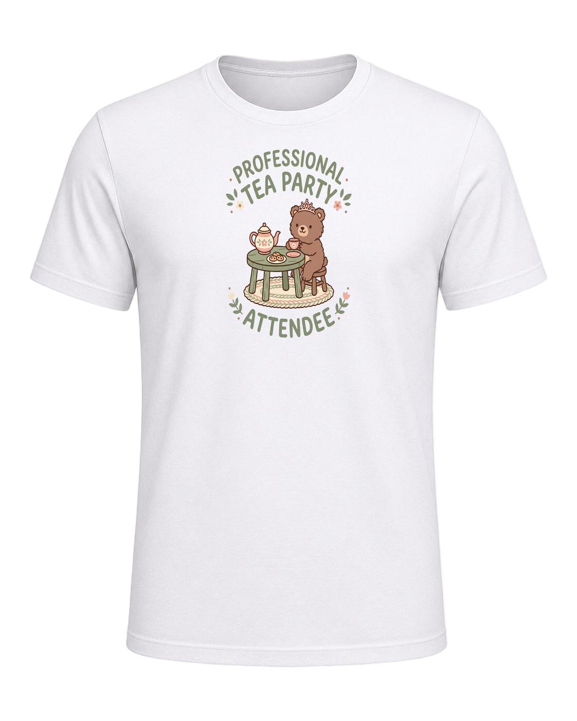 Professional tea party attendee — White