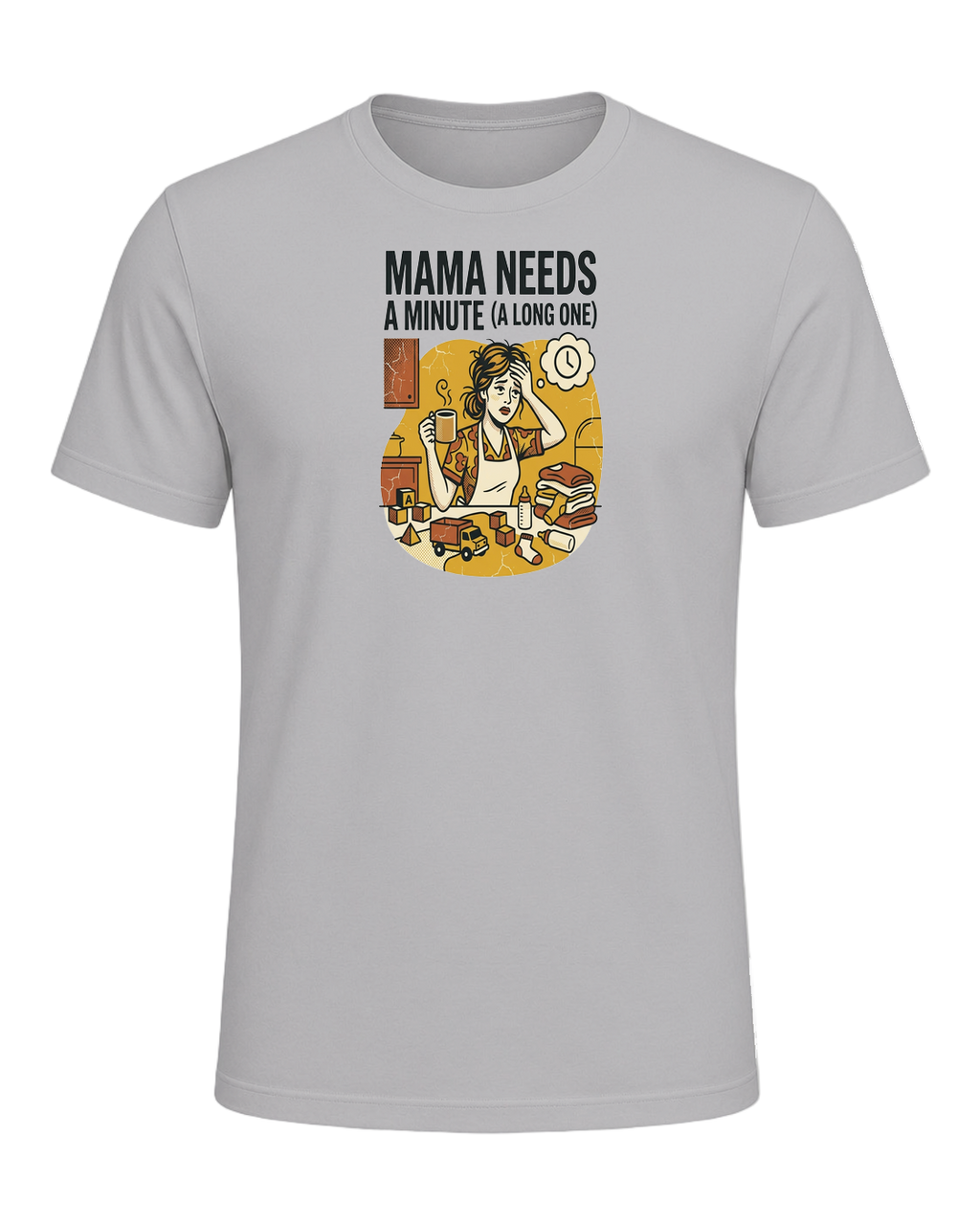 Mama needs a minute (a long one) — Athletic Heather