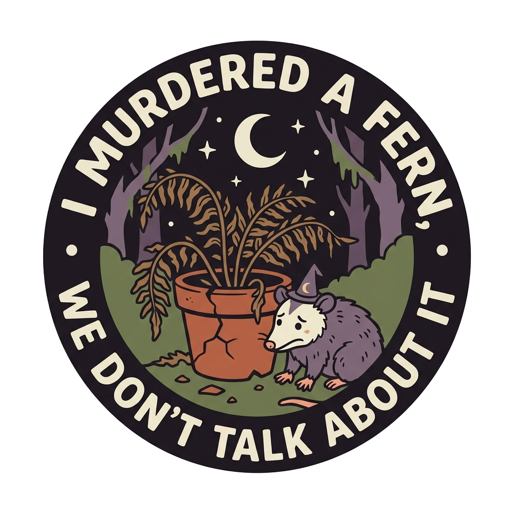 I MURDERED A FERN, WE DON'T TALK ABOUT IT