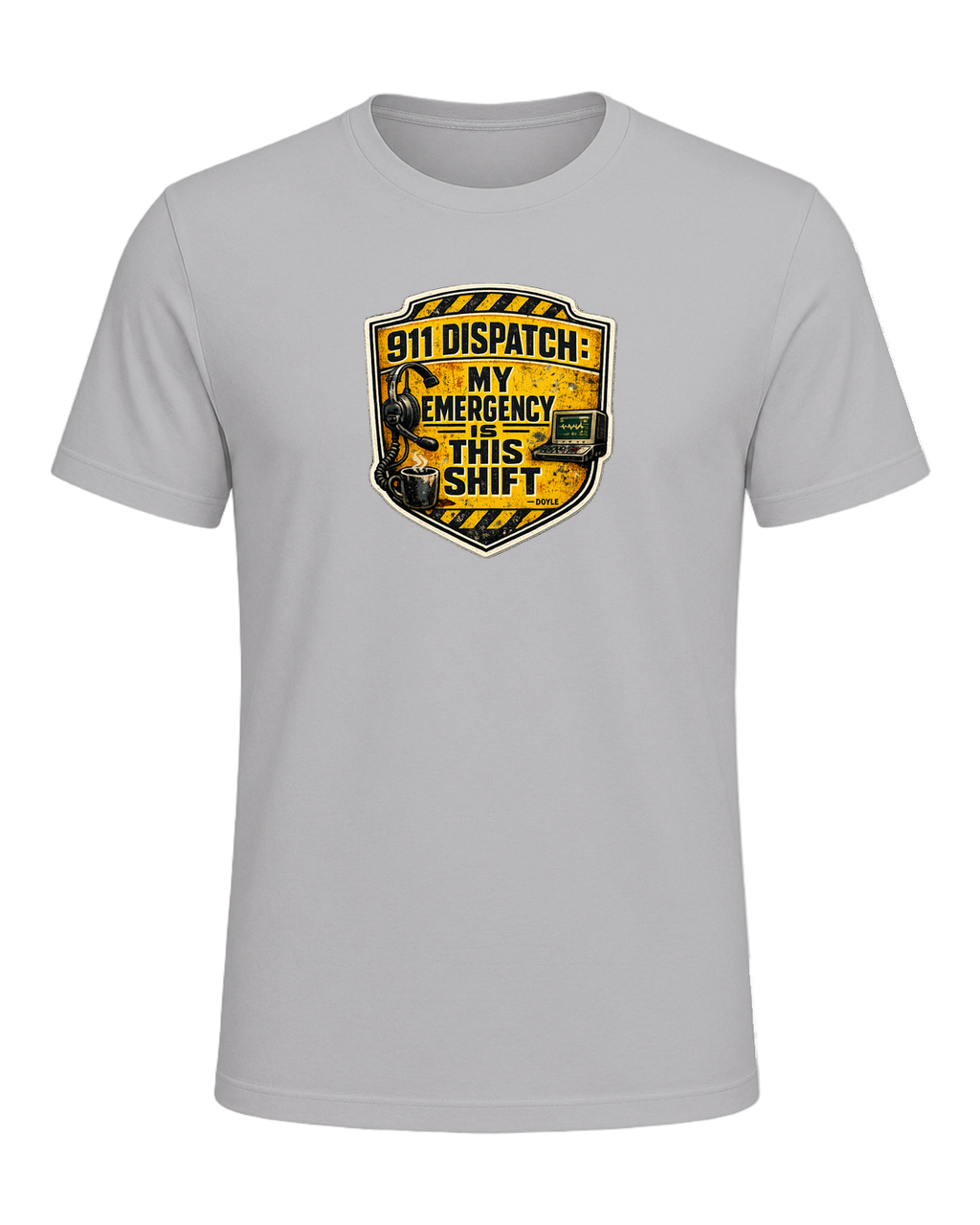 911 Dispatch: My Emergency Is This Shift Tee — Athletic Heather