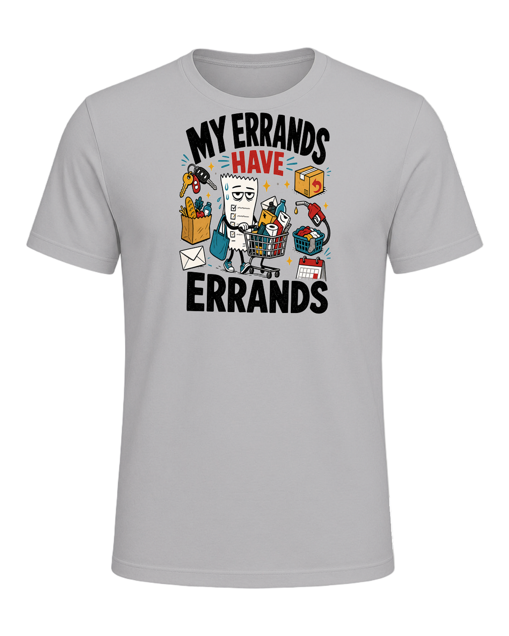 MY ERRANDS HAVE ERRANDS — Athletic Heather