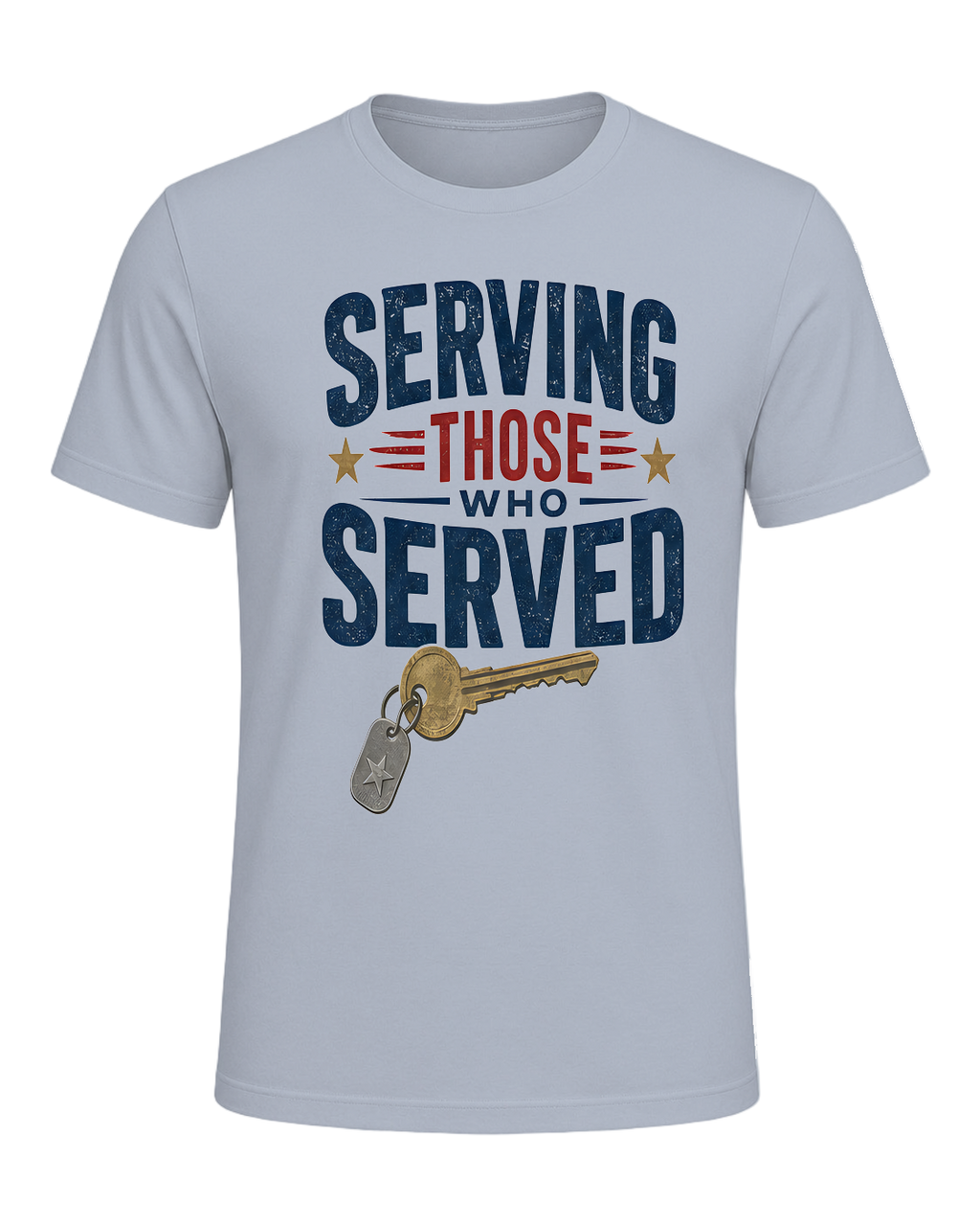 SERVING THOSE WHO SERVED — Light Blue