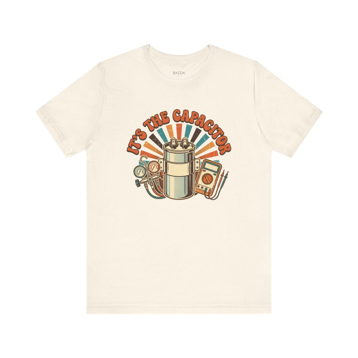 HVAC Tech Gift T-Shirt — It's the Capacitor — t-shirt design