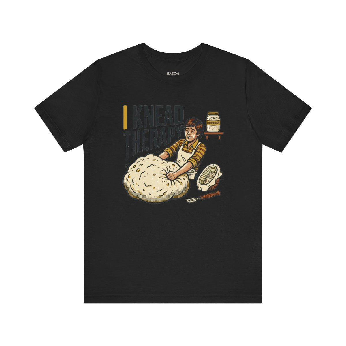 Baking Humor T-Shirt — I Knead Therapy — t-shirt design