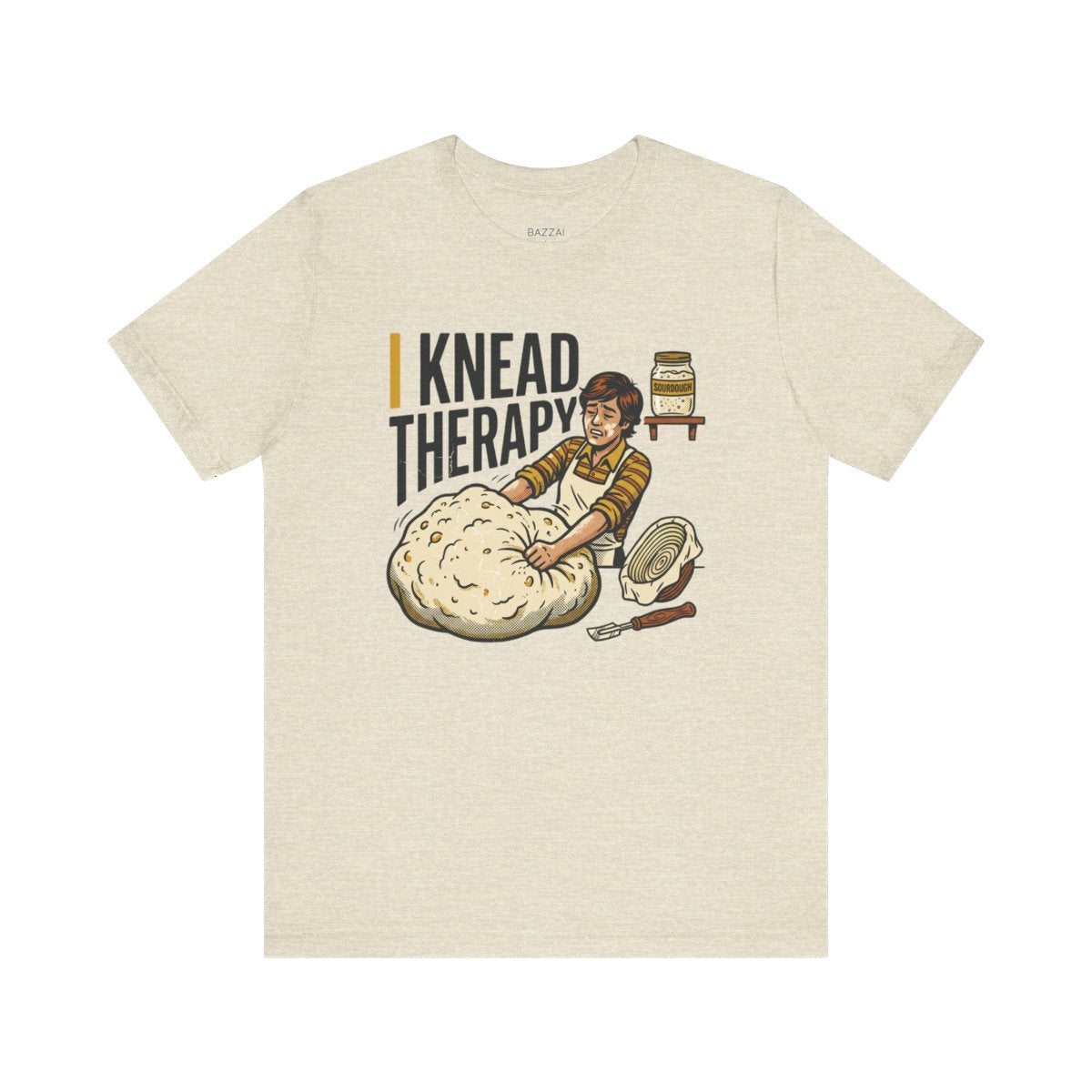 Baking Humor T-Shirt — I Knead Therapy — t-shirt design
