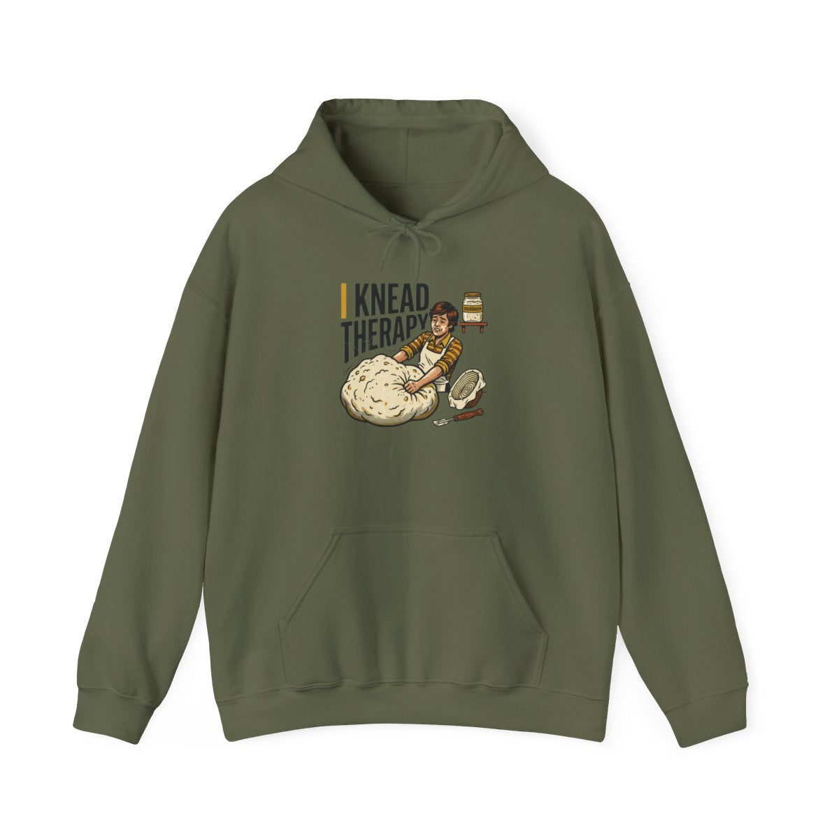 Baking Humor Hoodie — I Knead Therapy — hoodie design