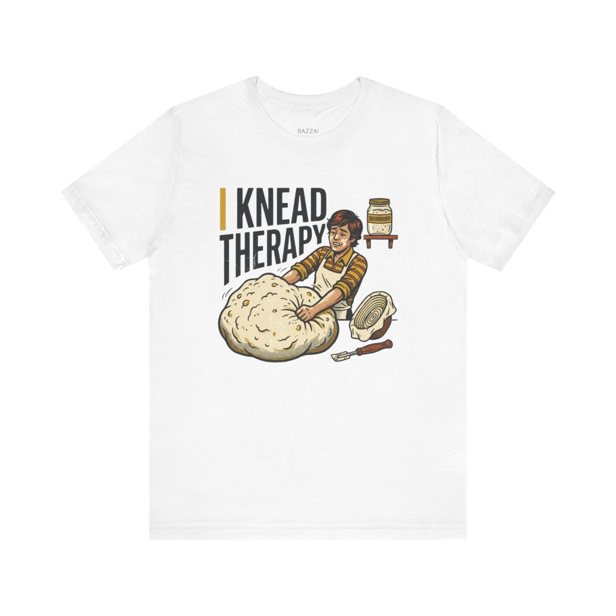 Baking Humor T-Shirt — I Knead Therapy — t-shirt design