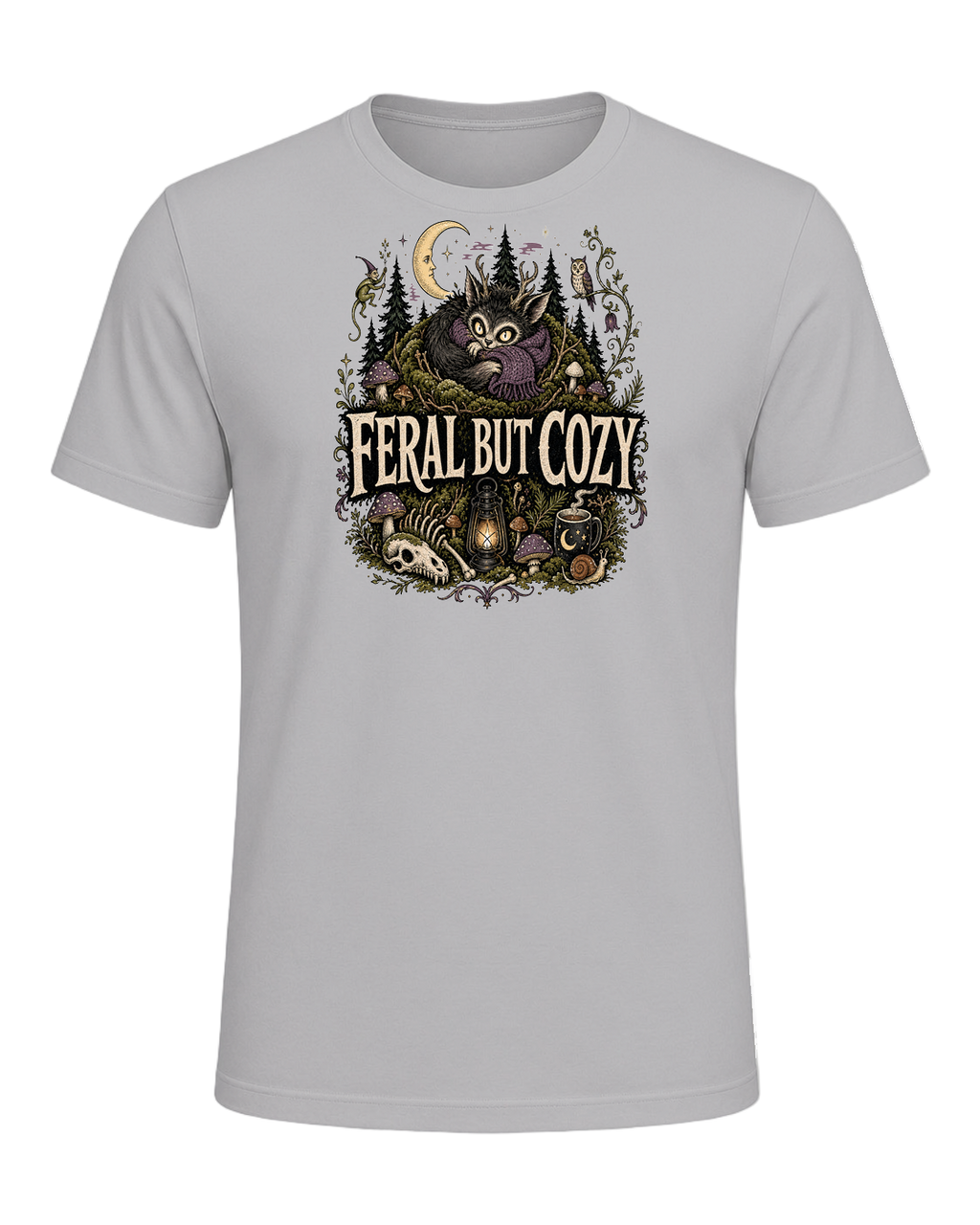 FERAL BUT COZY — Athletic Heather