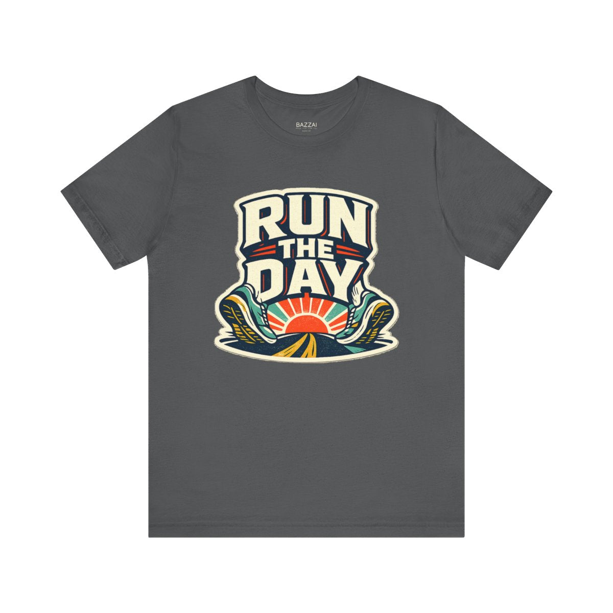 Funny Running T-Shirt — Miles and Momentum — running t-shirt design by Reggie
