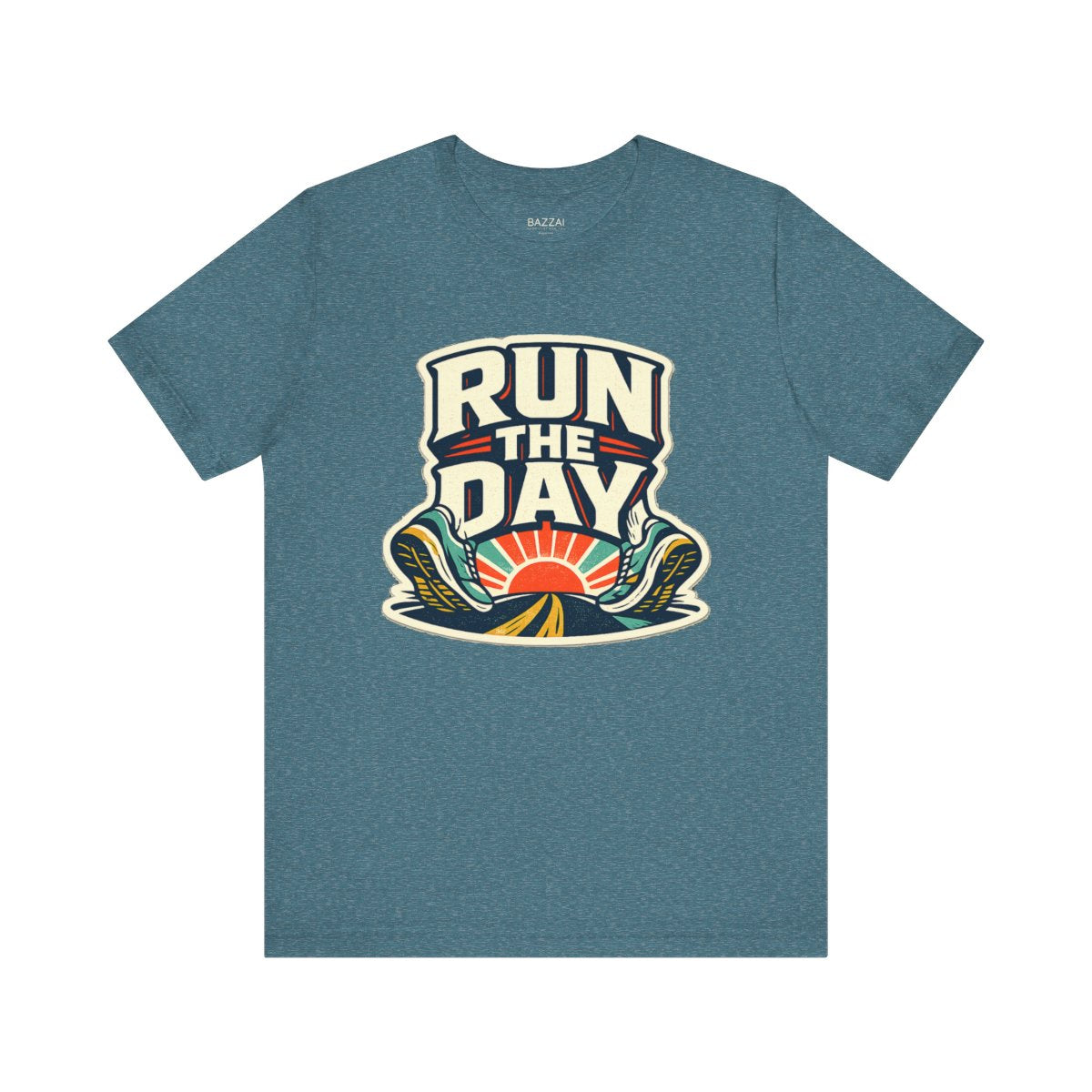 Funny Running T-Shirt — Miles and Momentum — running t-shirt design by Reggie
