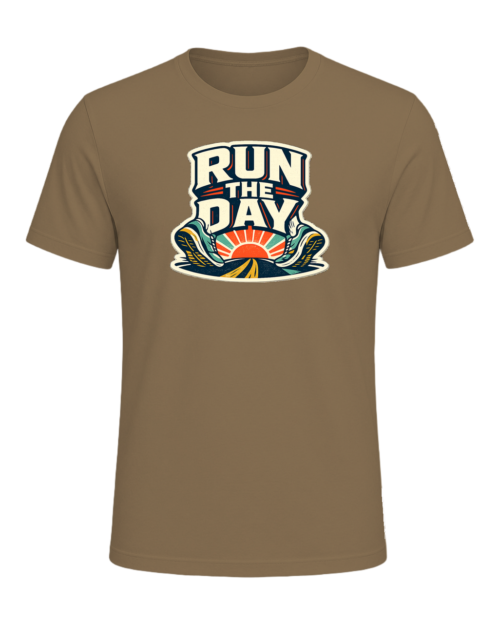 A bold retro running tee for people who start their day with miles and momentum. — Heather Olive