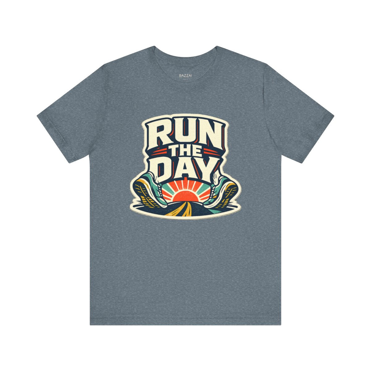 Funny Running T-Shirt — Miles and Momentum — running t-shirt design by Reggie