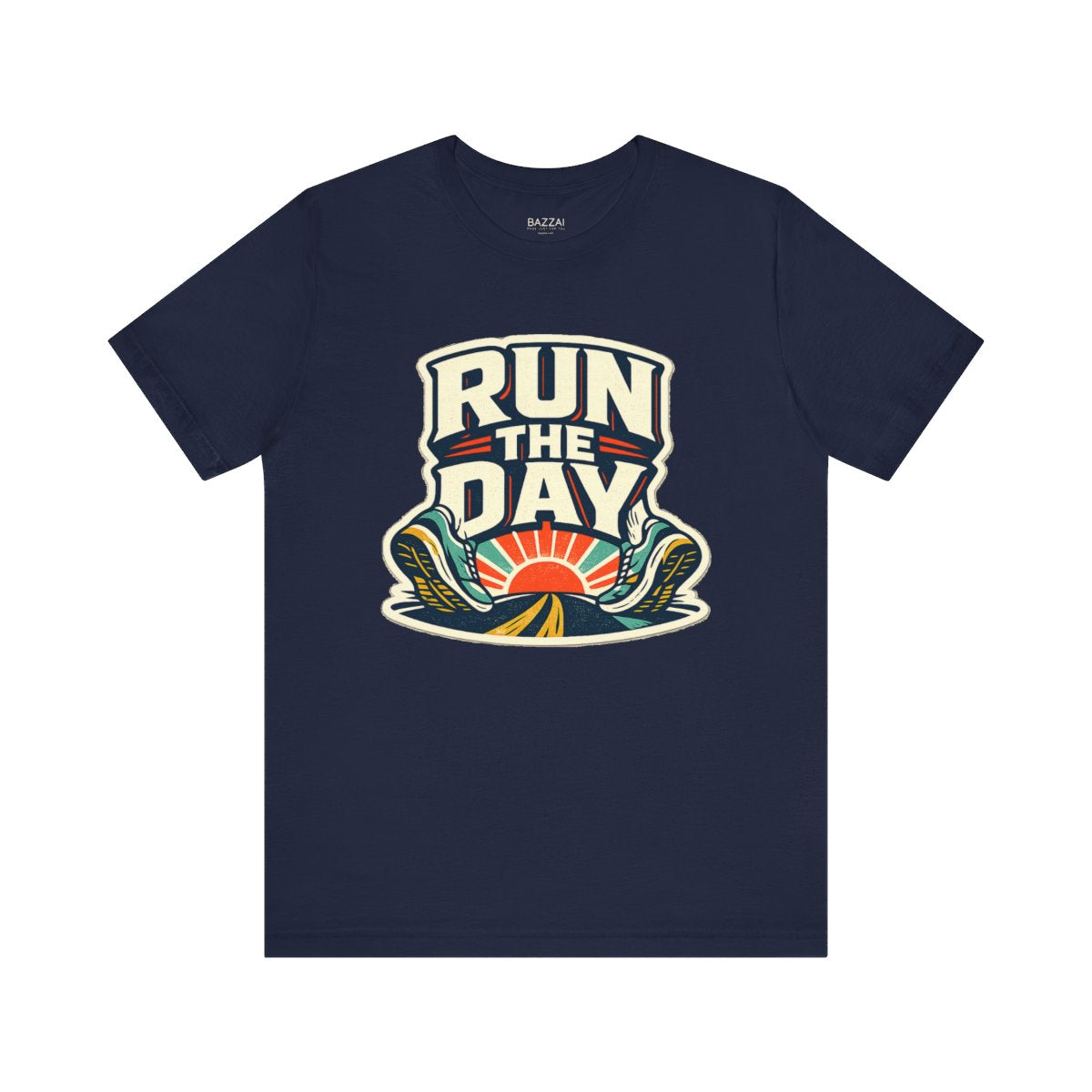 Funny Running T-Shirt — Miles and Momentum — running t-shirt design by Reggie