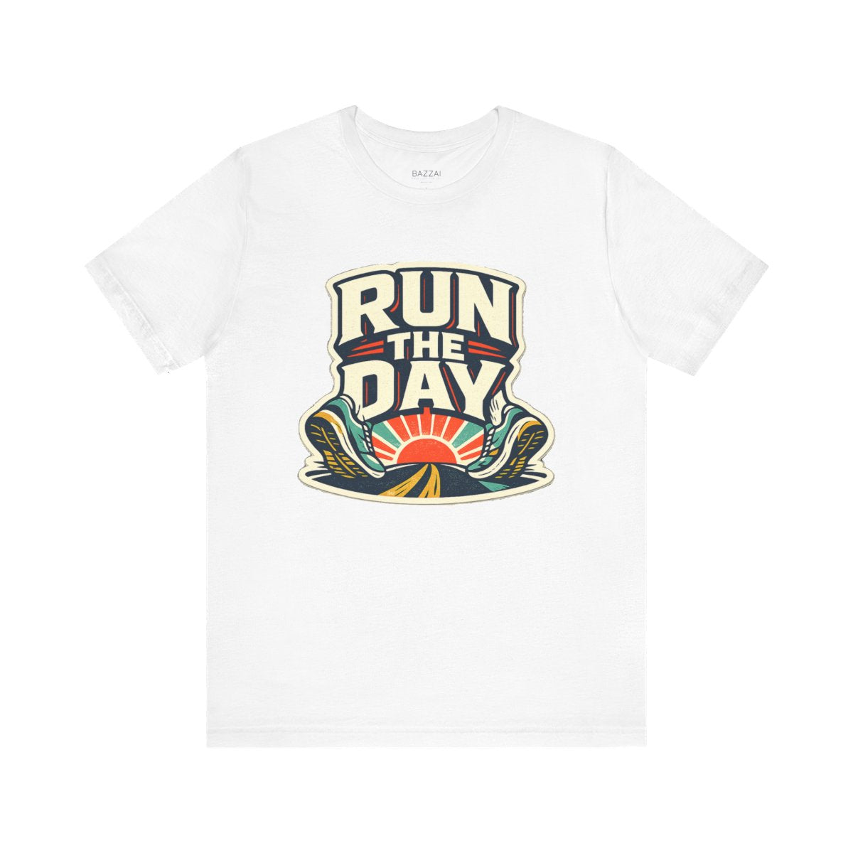 Funny Running T-Shirt — Miles and Momentum — running t-shirt design by Reggie